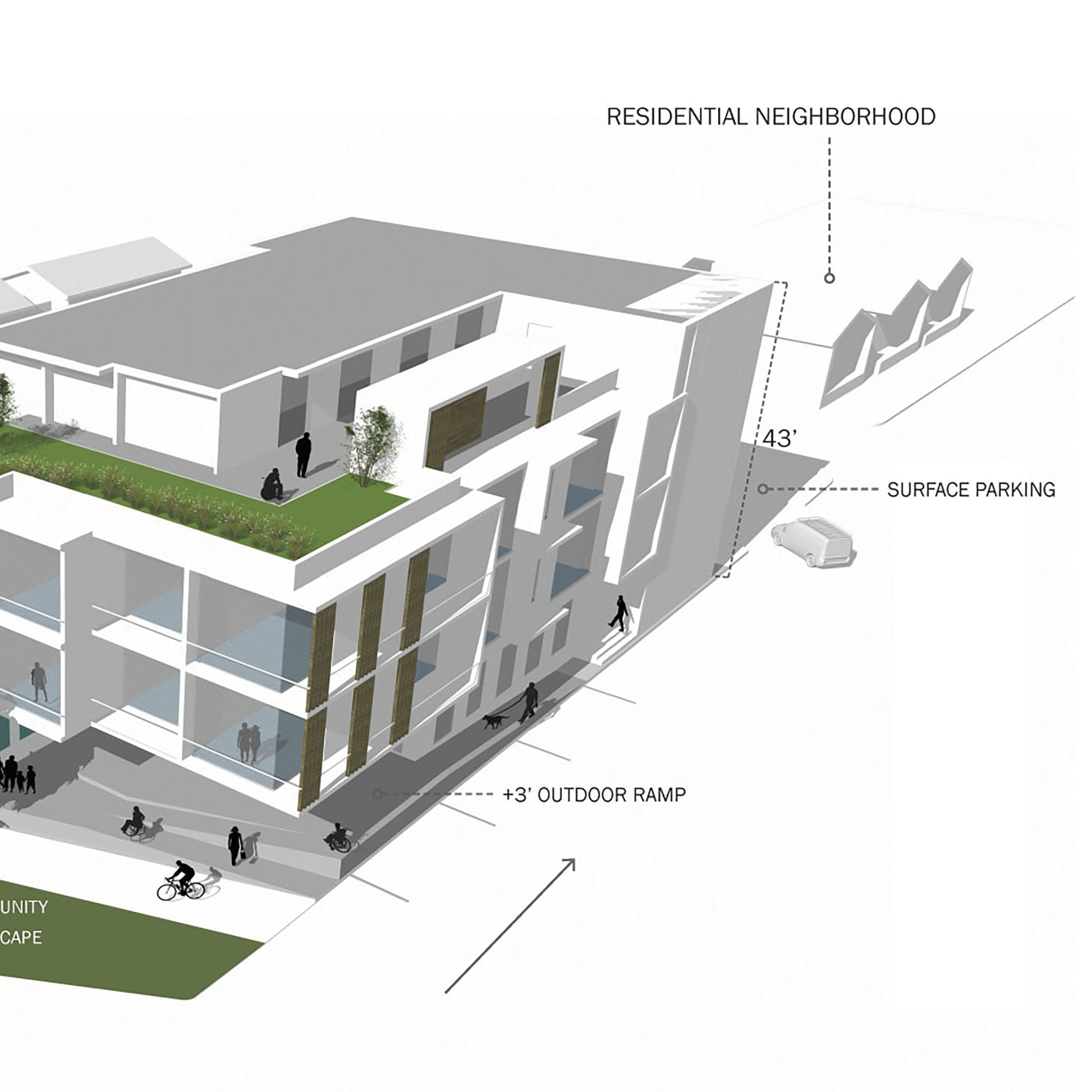 Model of design of "Hotel Inspire" building