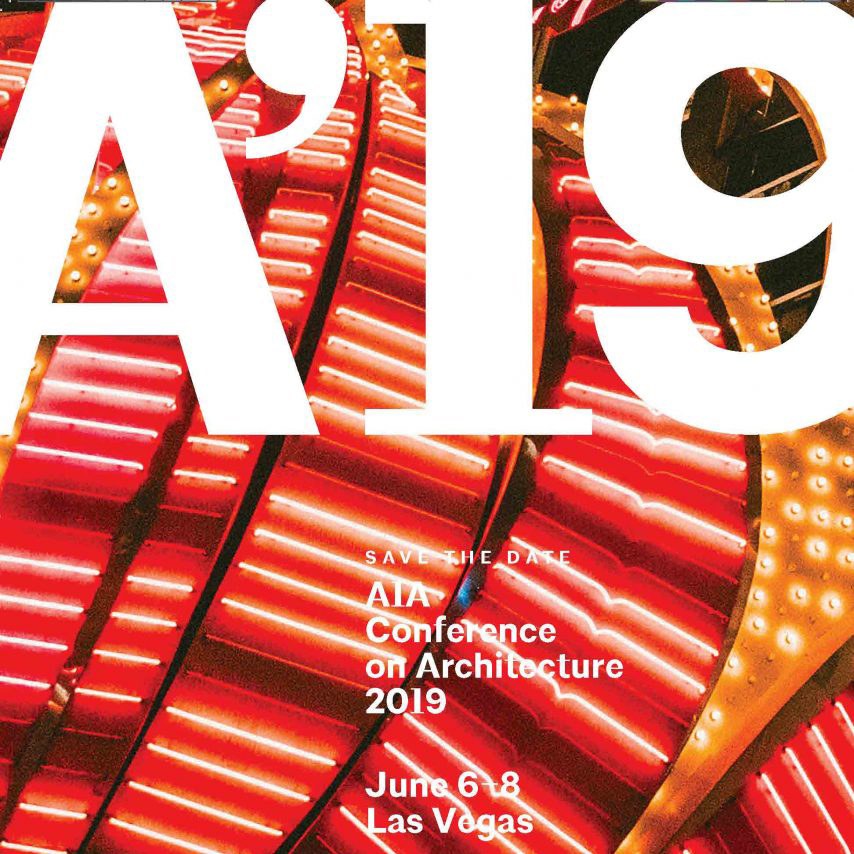 AIA Awards 2019 red graphic with white letters 