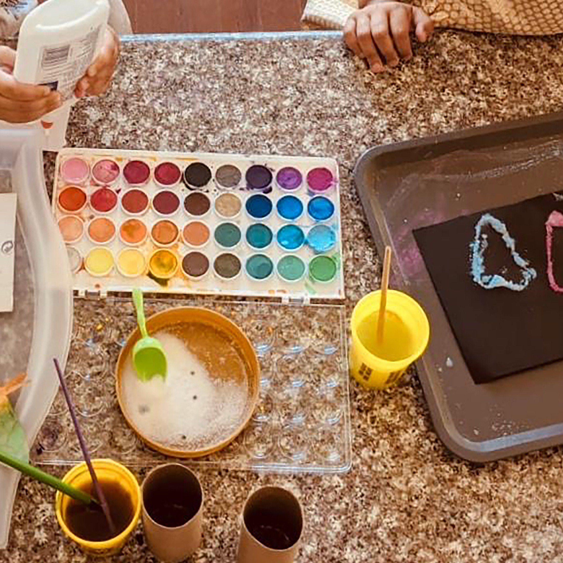 Photo of art supplies on countertop