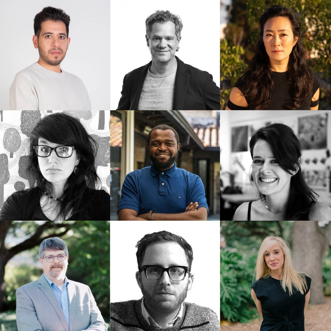 Headshots in a three-by-three tiled grid for Zaid Kashef Alghata, Wes Michaels, Rebecca Choi, Heather Veneziano, Verse Shom, Liz Camuti, Will Bradshaw, Adam Marcus, and Sonsoles Vela.