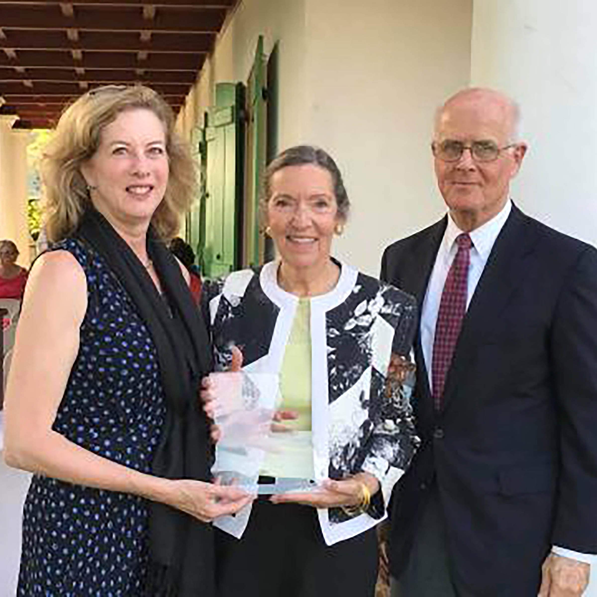 Portrait of Ann Masson, Sandra Stokes and Michael Duplainter