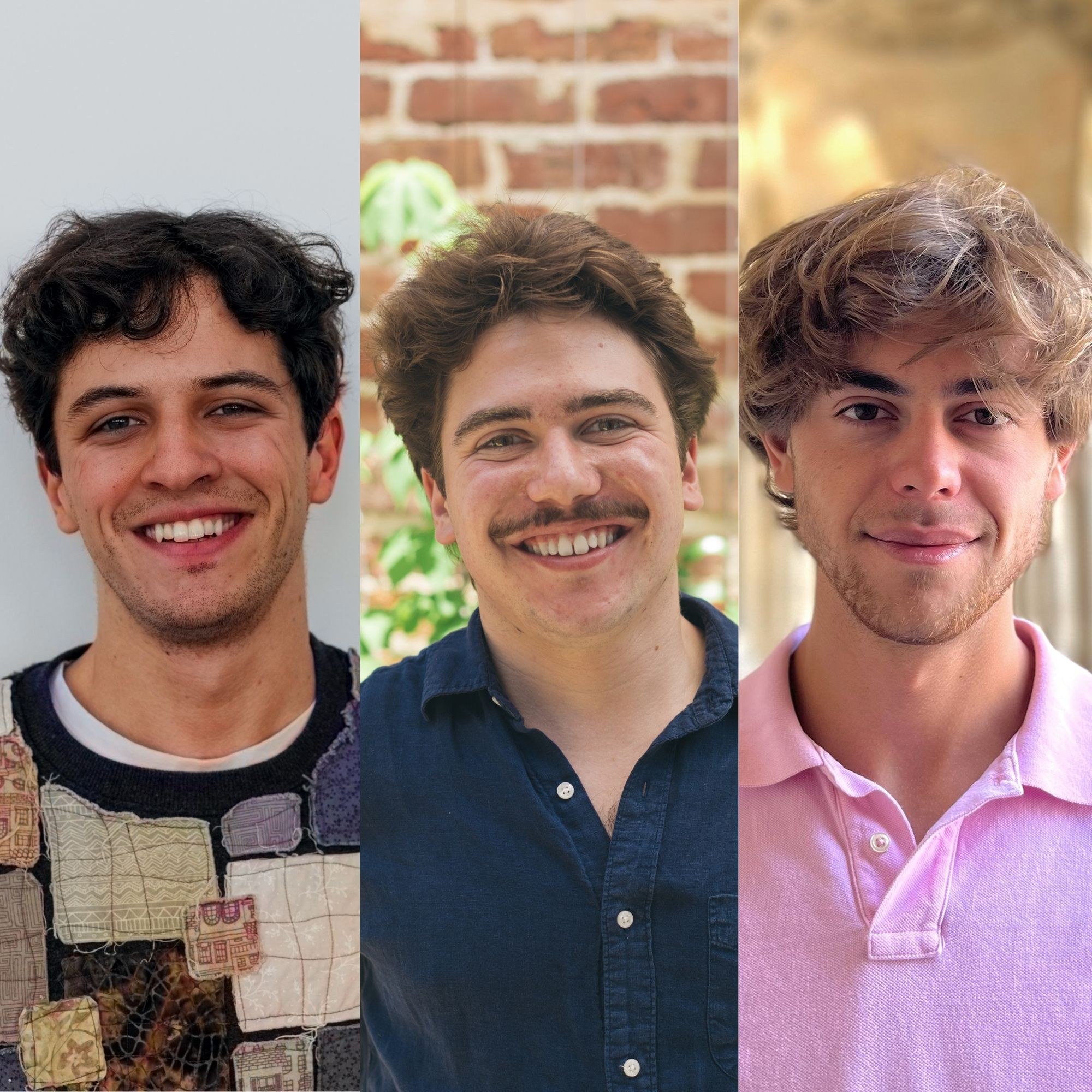 Headshots of Michael Bell, Ben Cornett, and Brandon Gicquel.