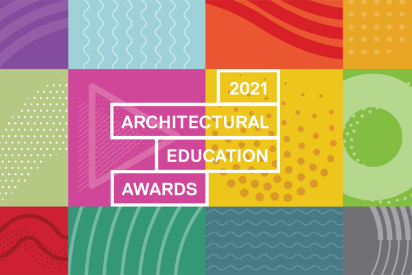 Graphic for the 2021 Architectural Education Awards