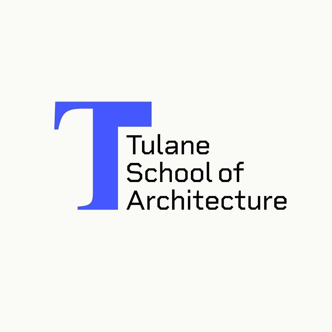 Large T shape icon to the left of the words Tulane School of Architecture