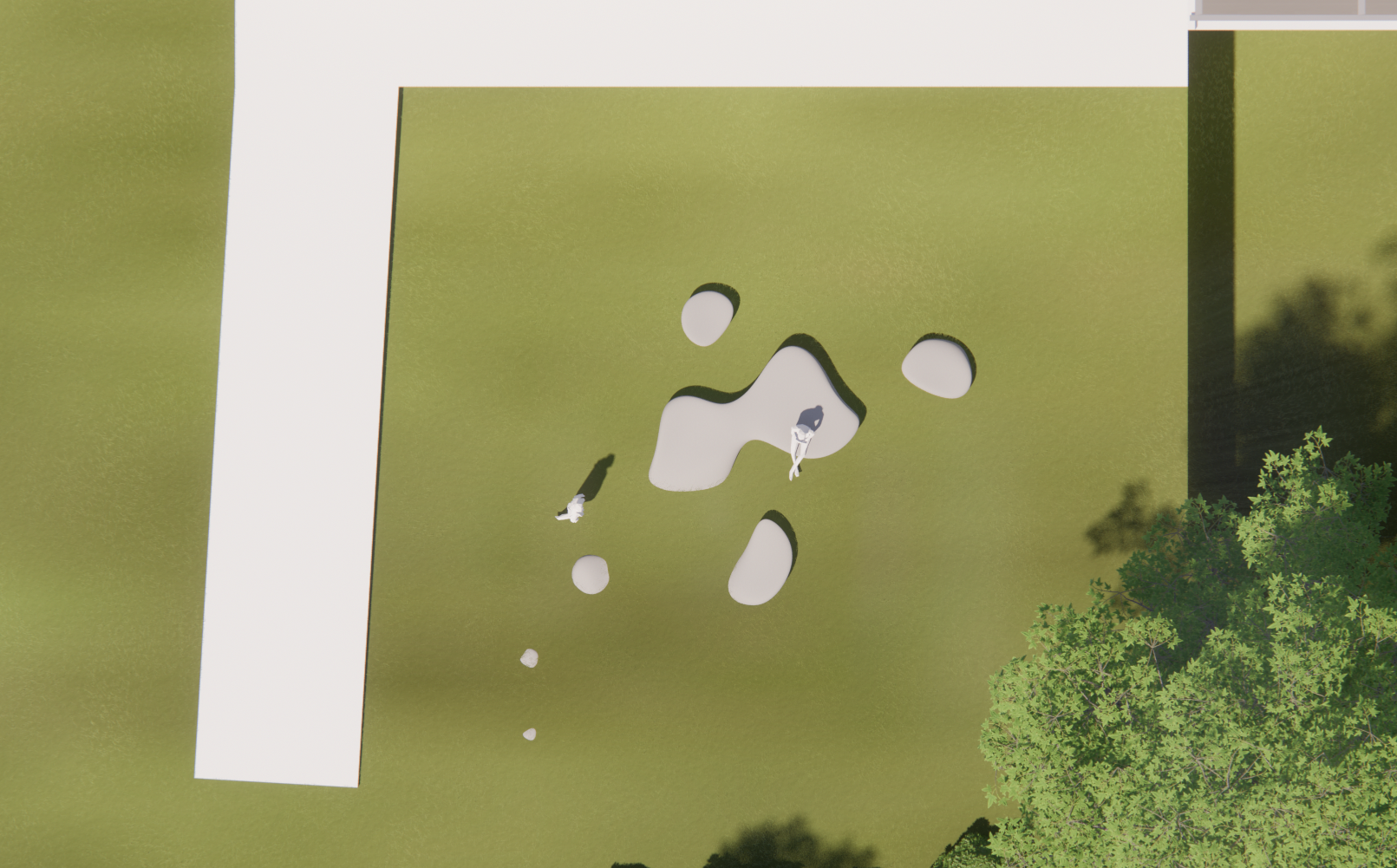 digital top view rendering of the updated design for Melt