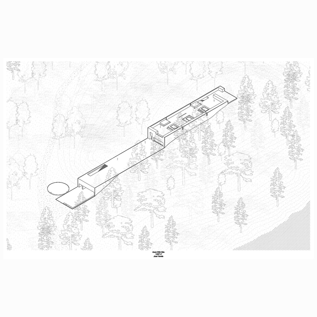 Model drawing of landscape structure