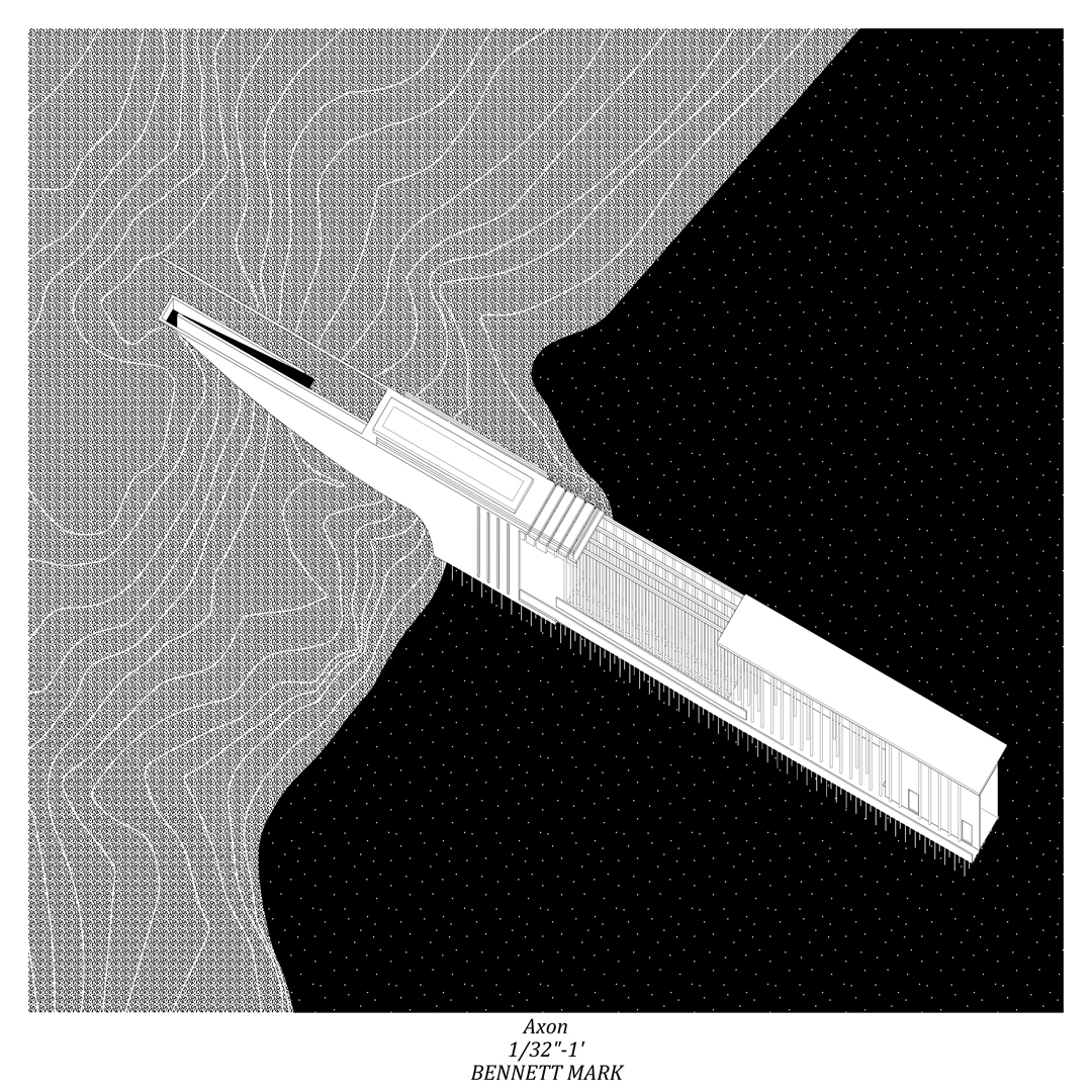 Model drawing of landscape structure