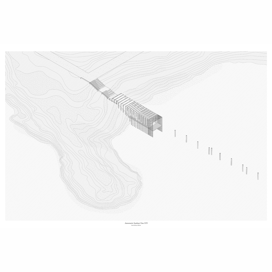 Model drawing of landscape structure