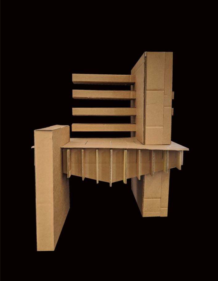 cardboard chair model