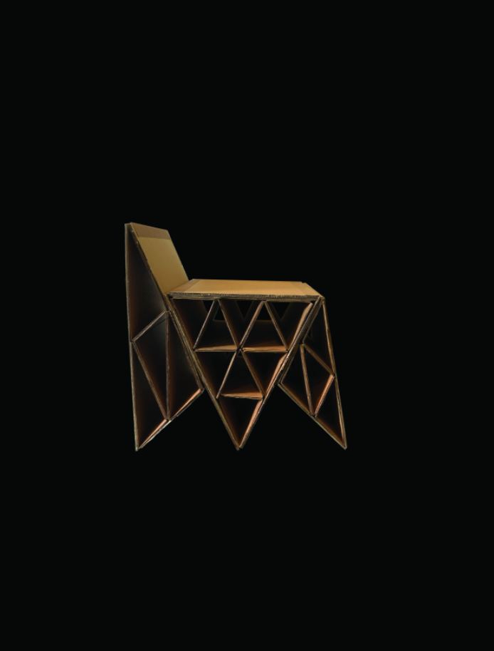 cardboard chair model