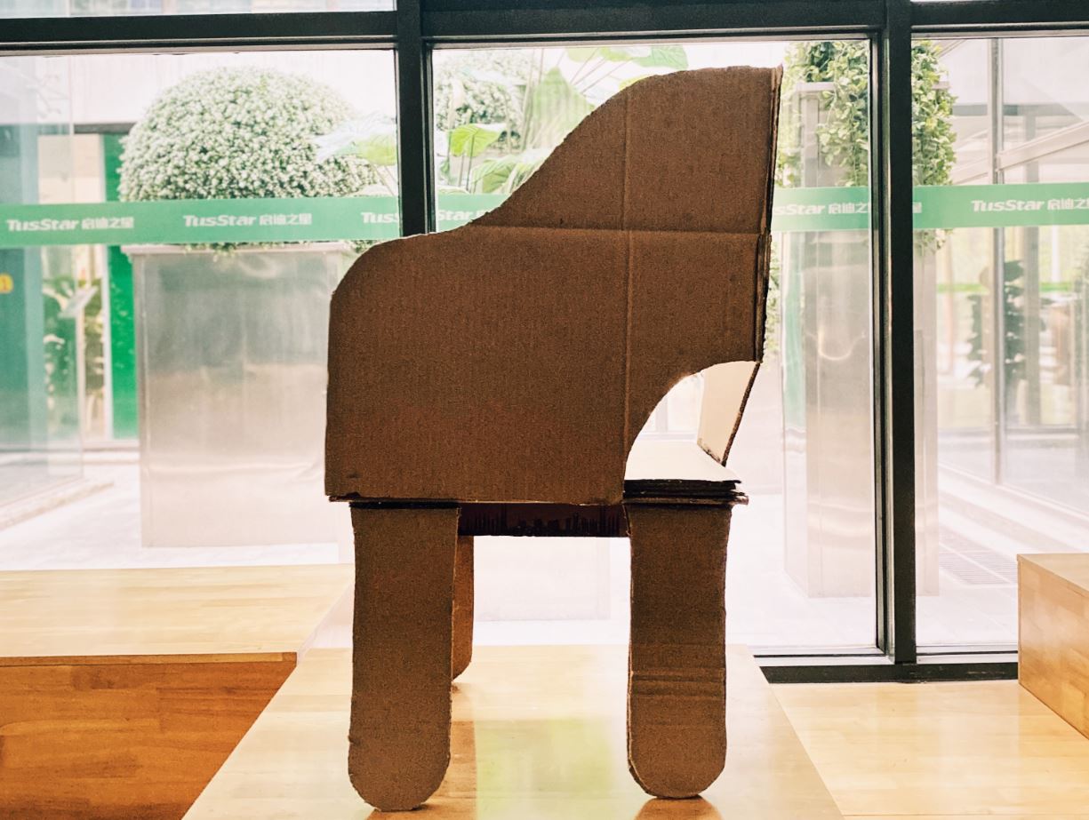 cardboard chair model