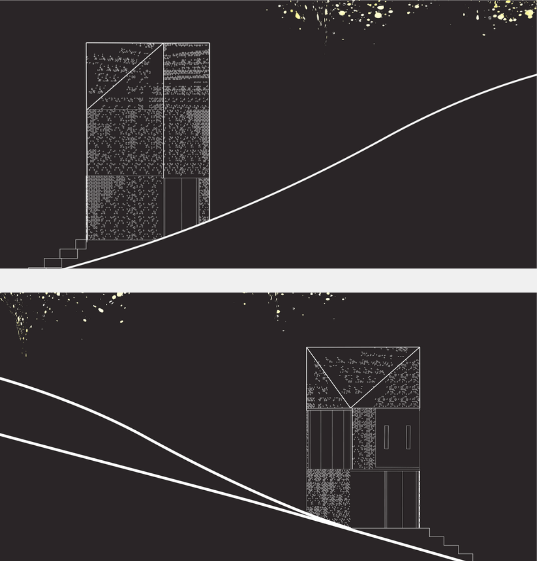 View Model of Structure. Illustration of site plans.