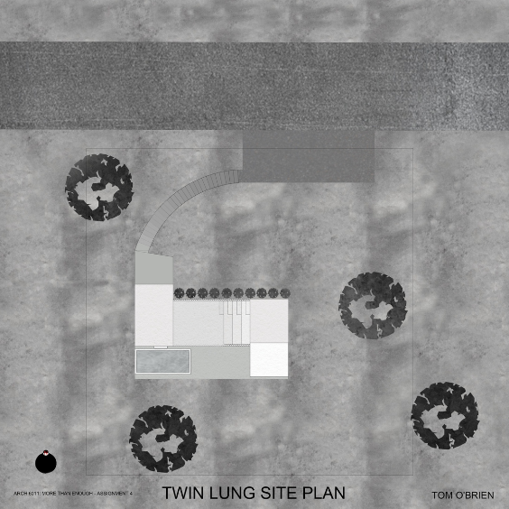 View Model of a Structure. Illustration of site plans.
