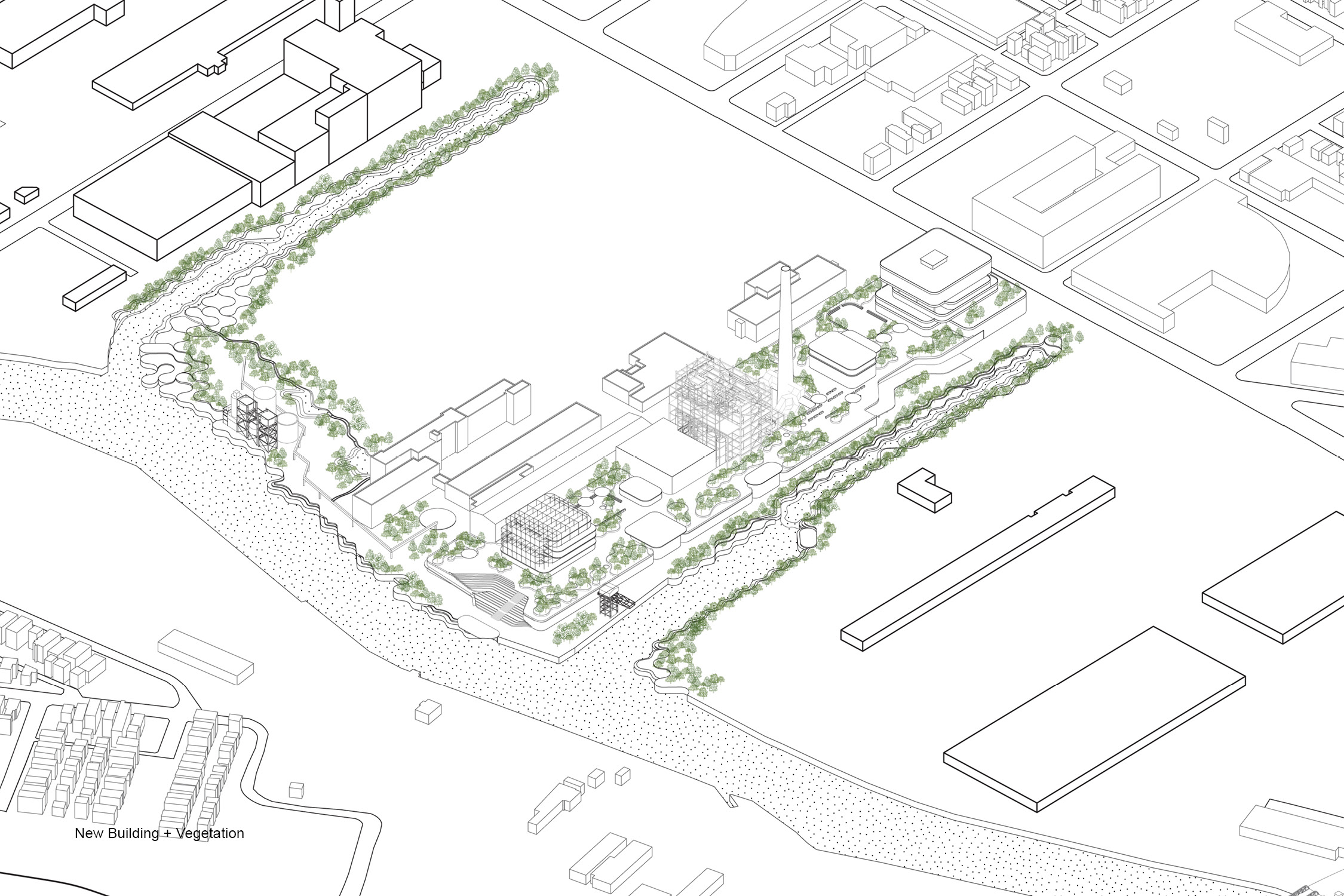 new building and elevation diagram