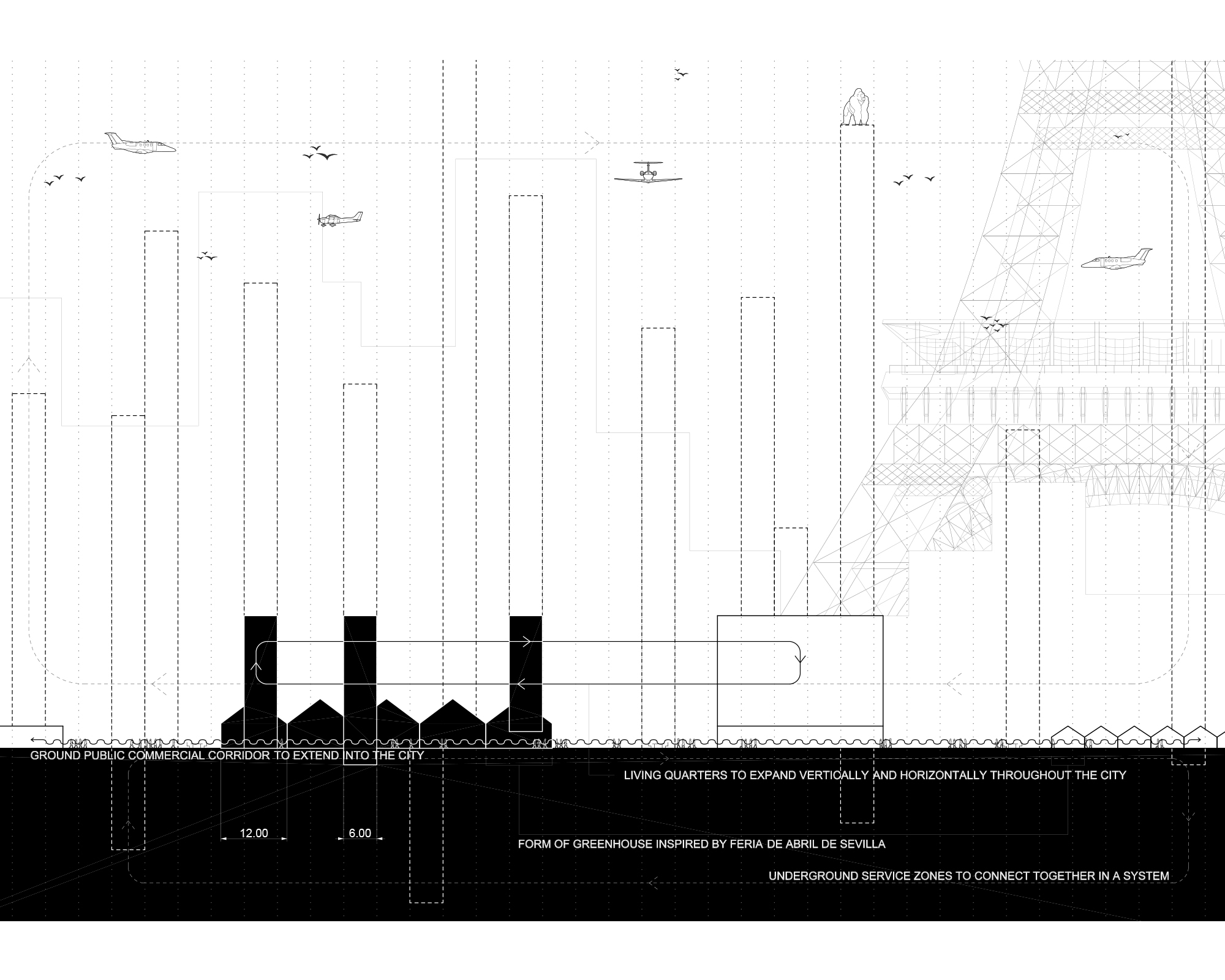 Architecture Through Competitions Research Studio diagram of systems