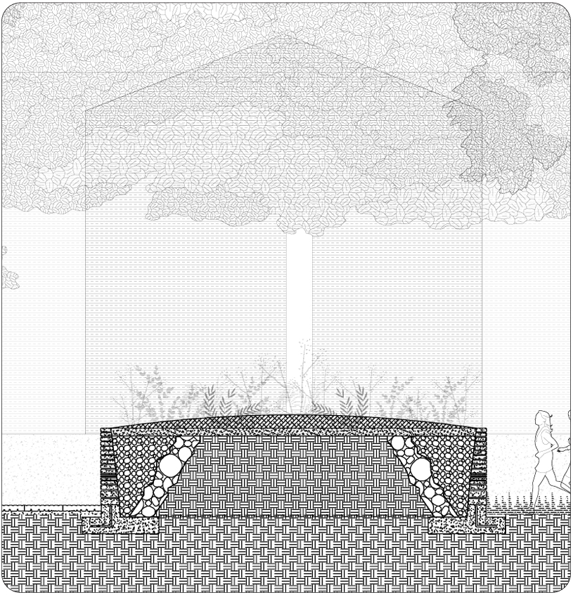 Alex Langley and Sam Spencer's Thesis Project Unearthed Ground Planter Detail