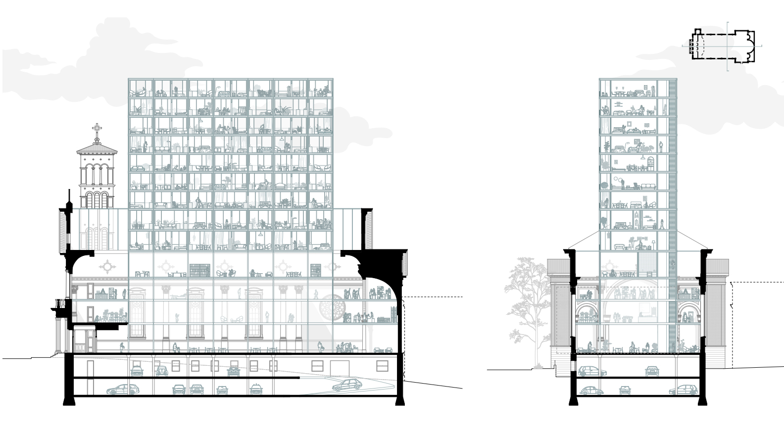 Olivia Georgakopoulos and Alyssa Barber's thesis: maximum scale section view