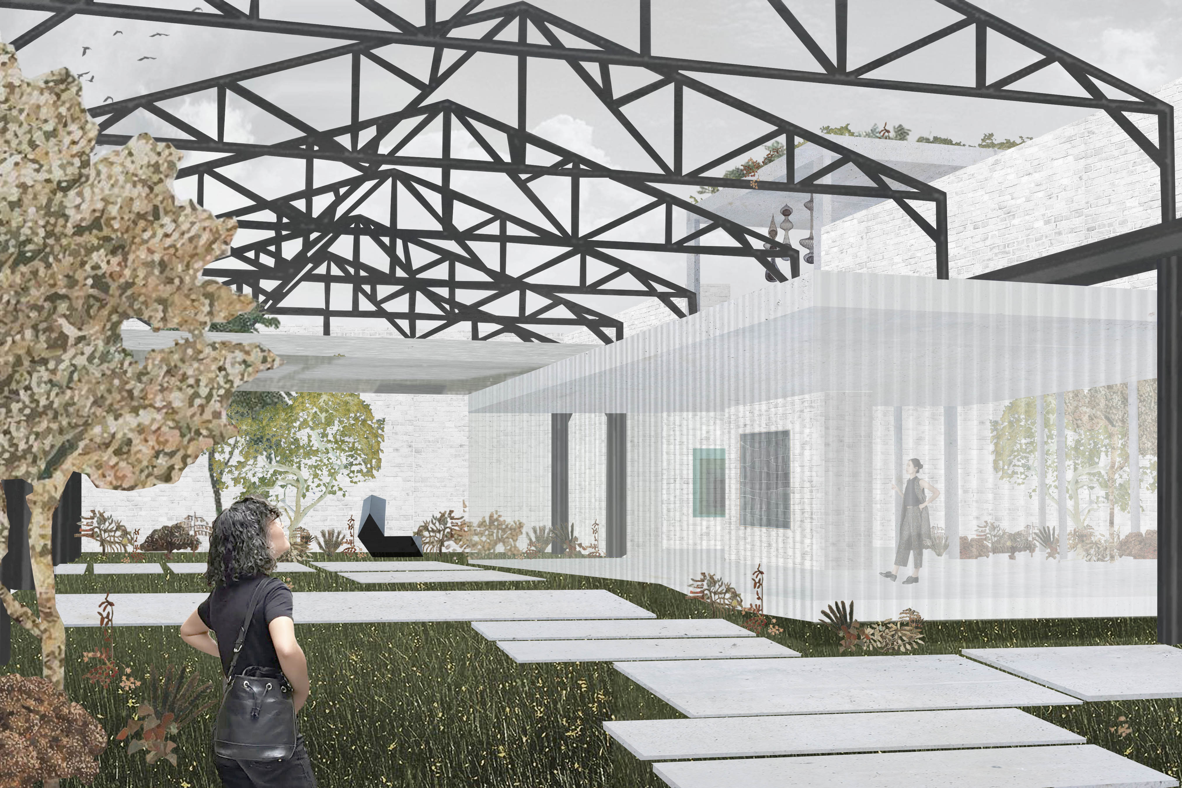 Contemporary Architecture in Historic Contexts interior render