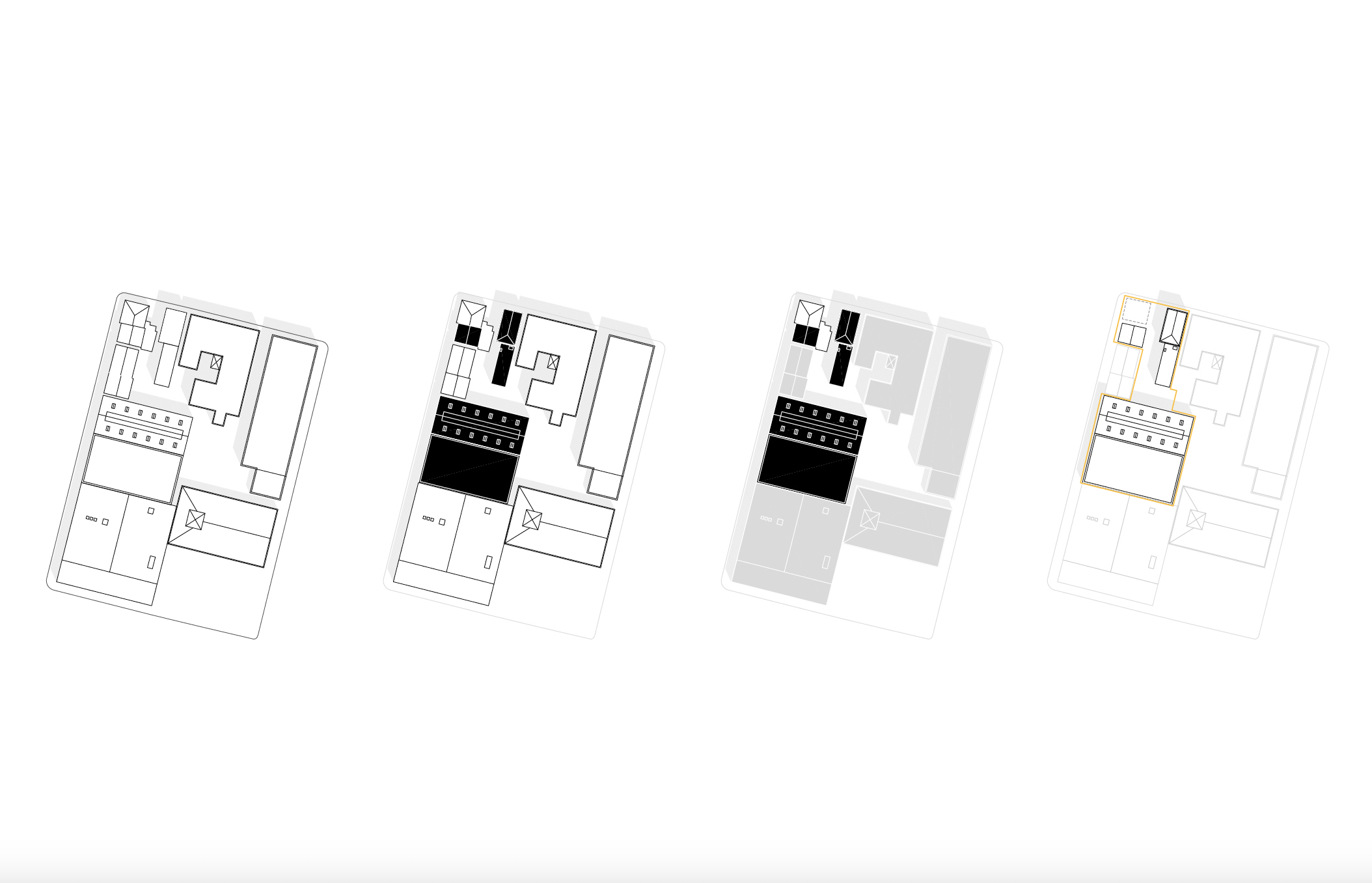 Contemporary Architecture in Historic Contexts scheme chosen buildings