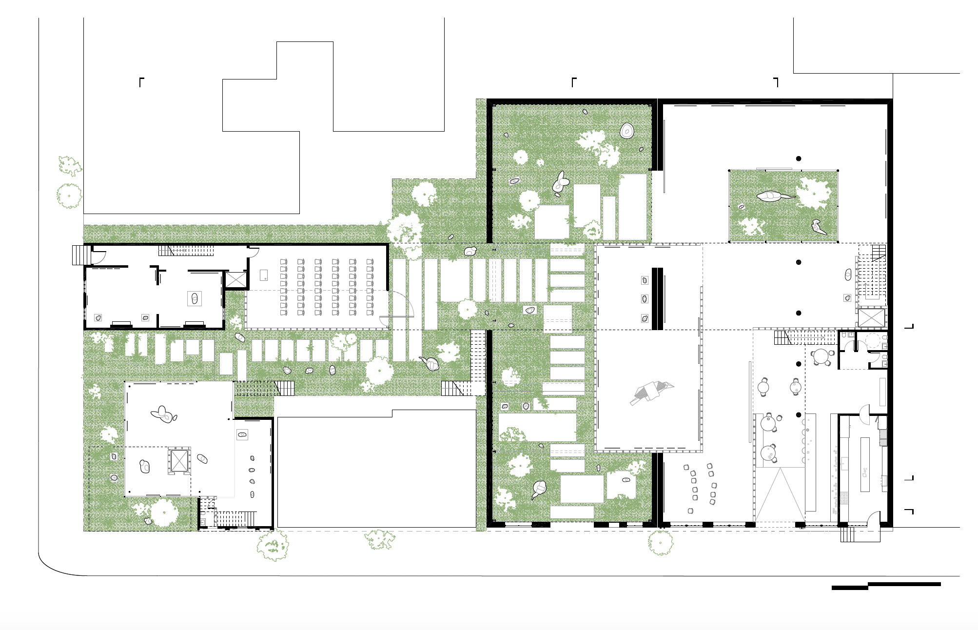 Contemporary Architecture in Historic Contexts ground floor plan