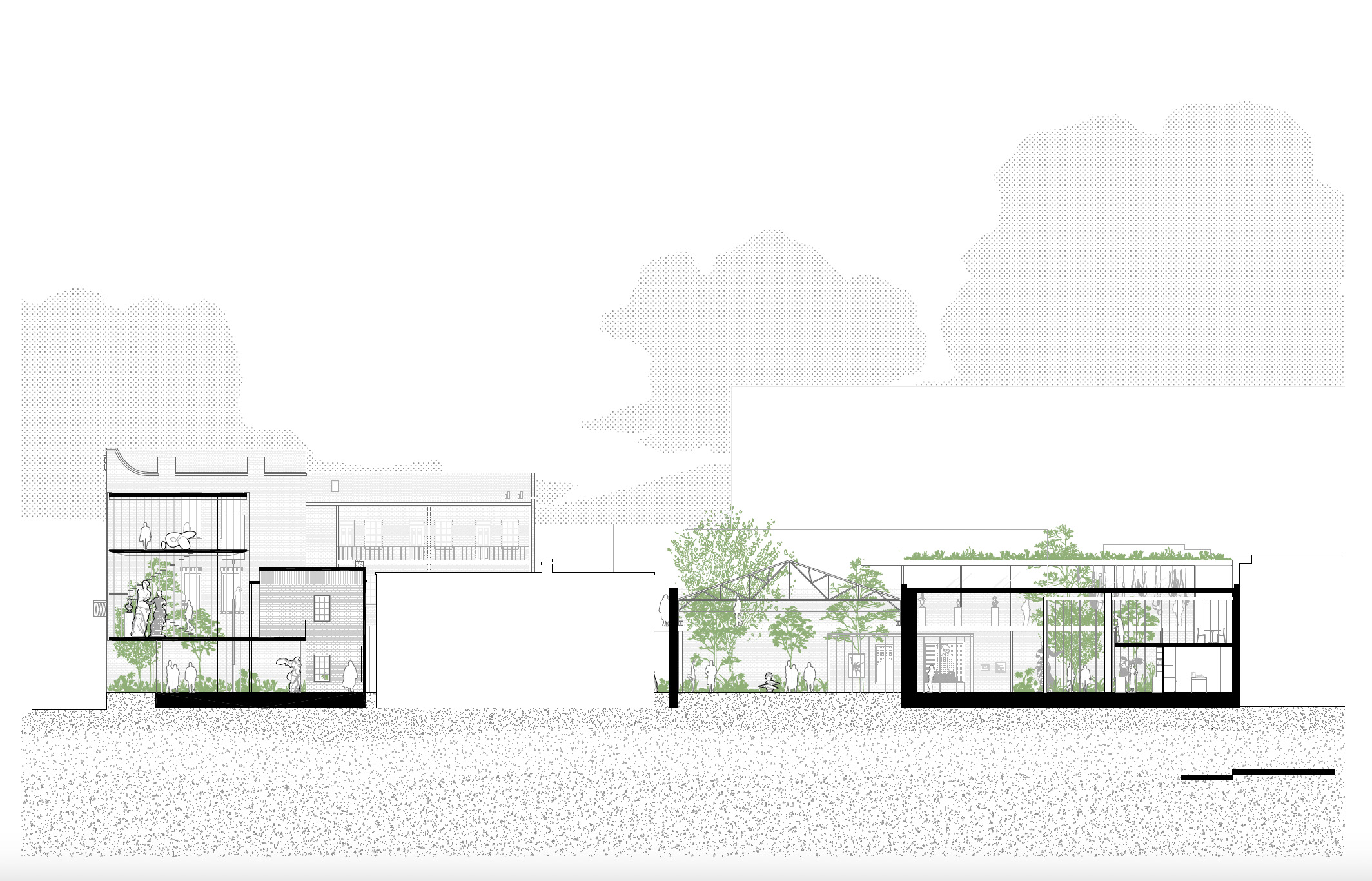 Contemporary Architecture in Historic Contexts corner section B