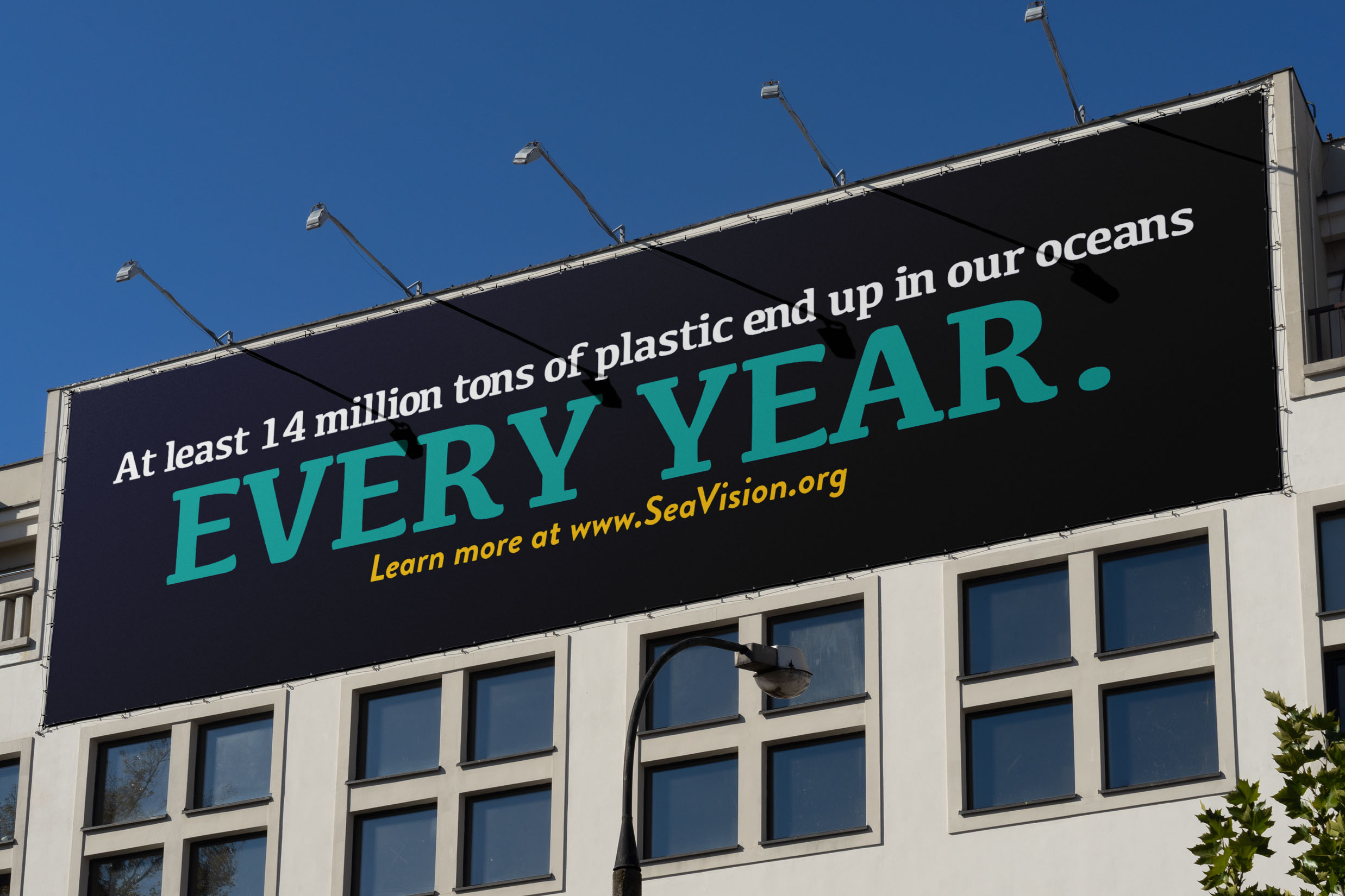 Mockup of Sea Vision billboard