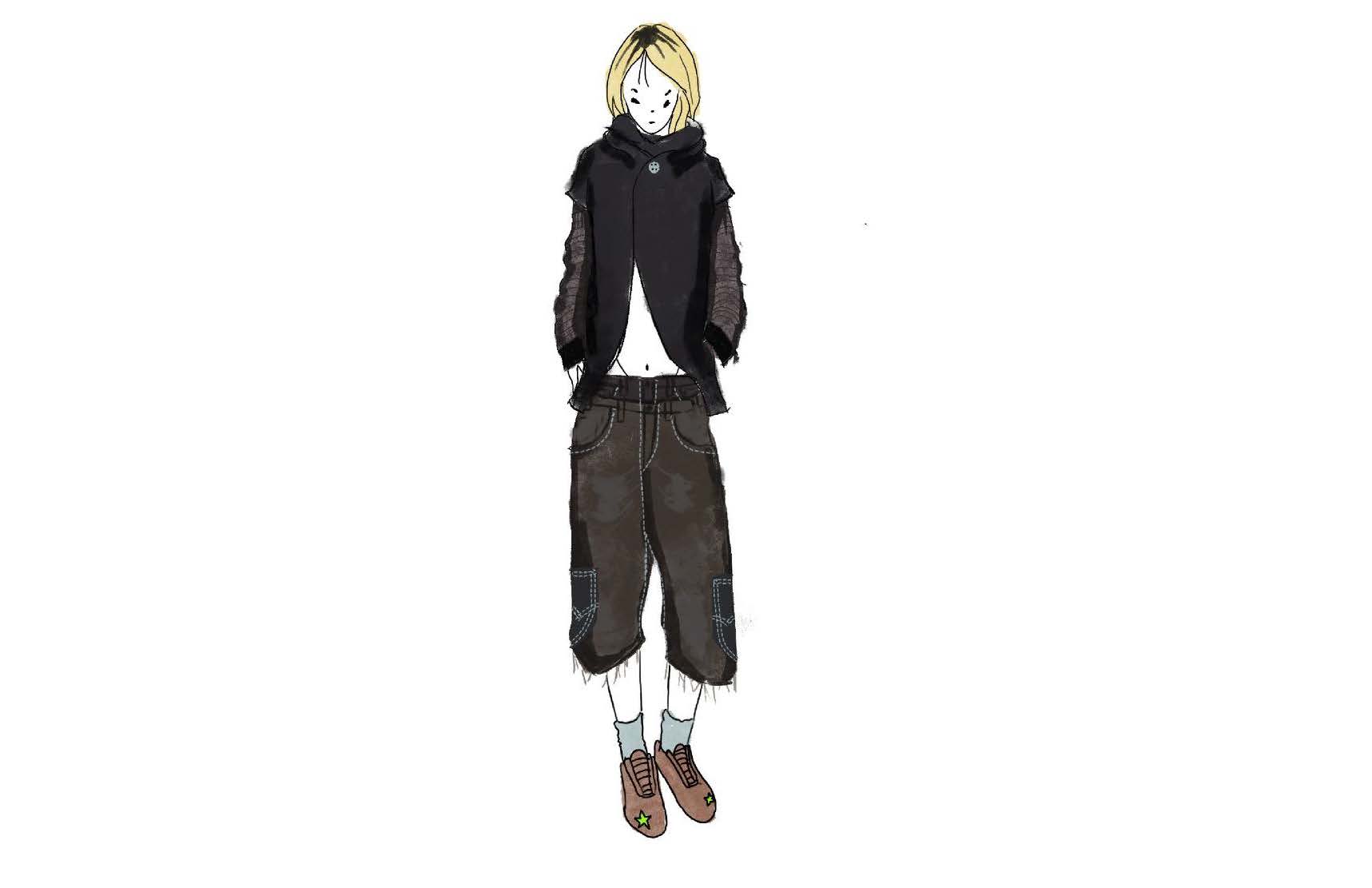 Textile Design Studio student's design sketch