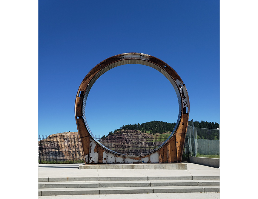 image of architectural art installation