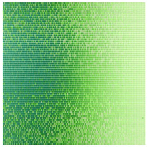 ombre green tiles 