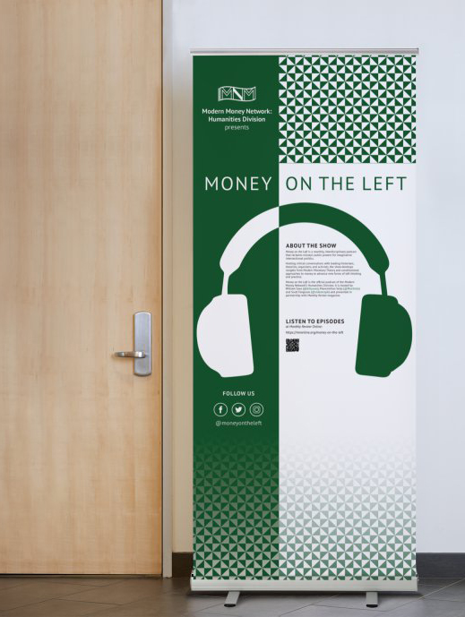 image of an ad of Money on the left podcast