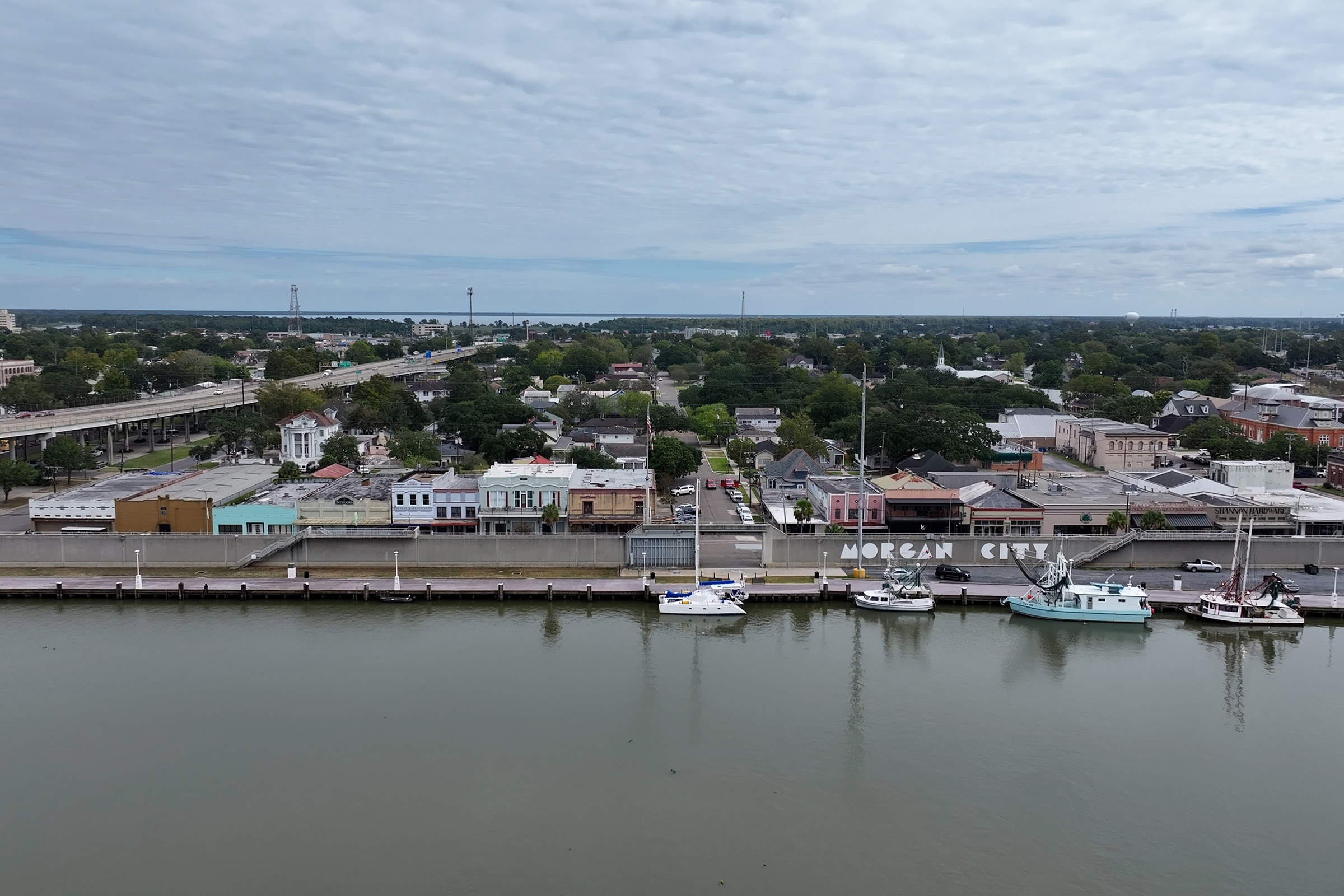 View of Morgan City from above