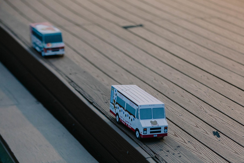 Food Truck Models Lined Up