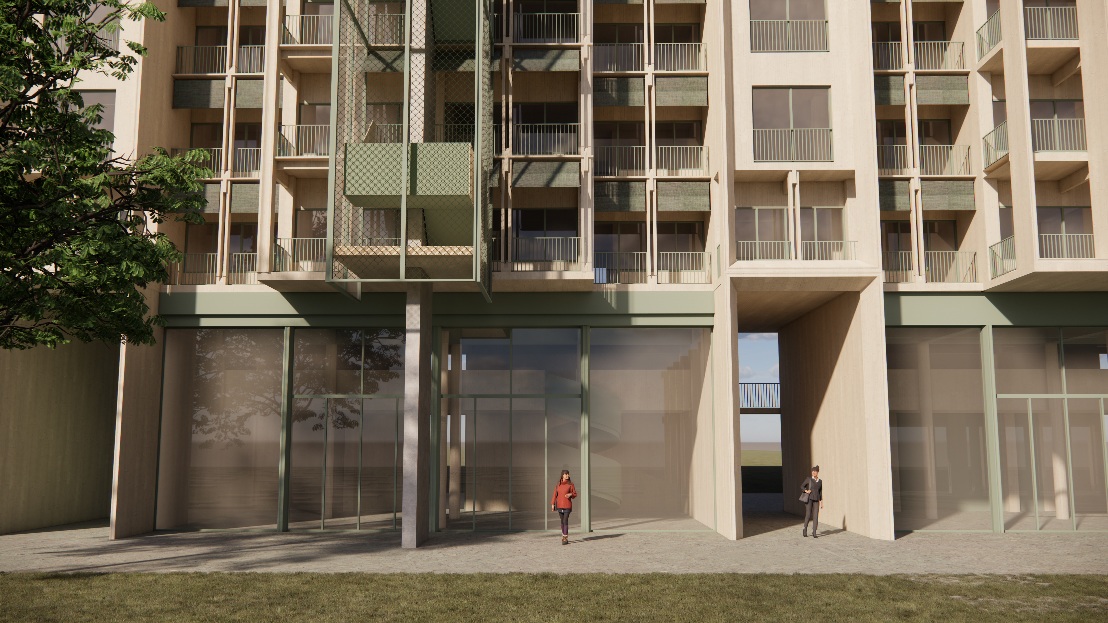 Building Exterior Rendering