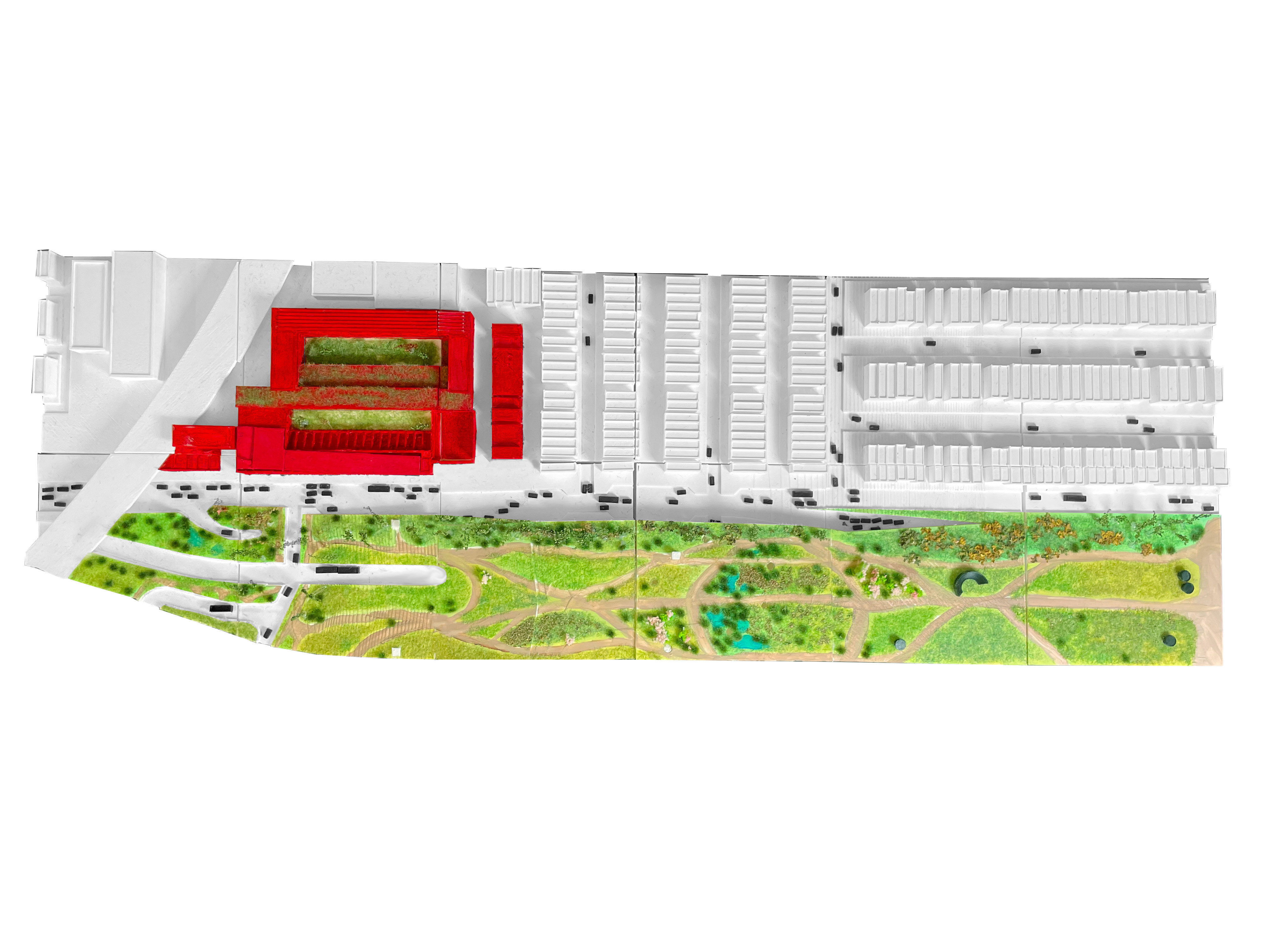 Plan model of the winning student competition design "Restoring Common Ground."