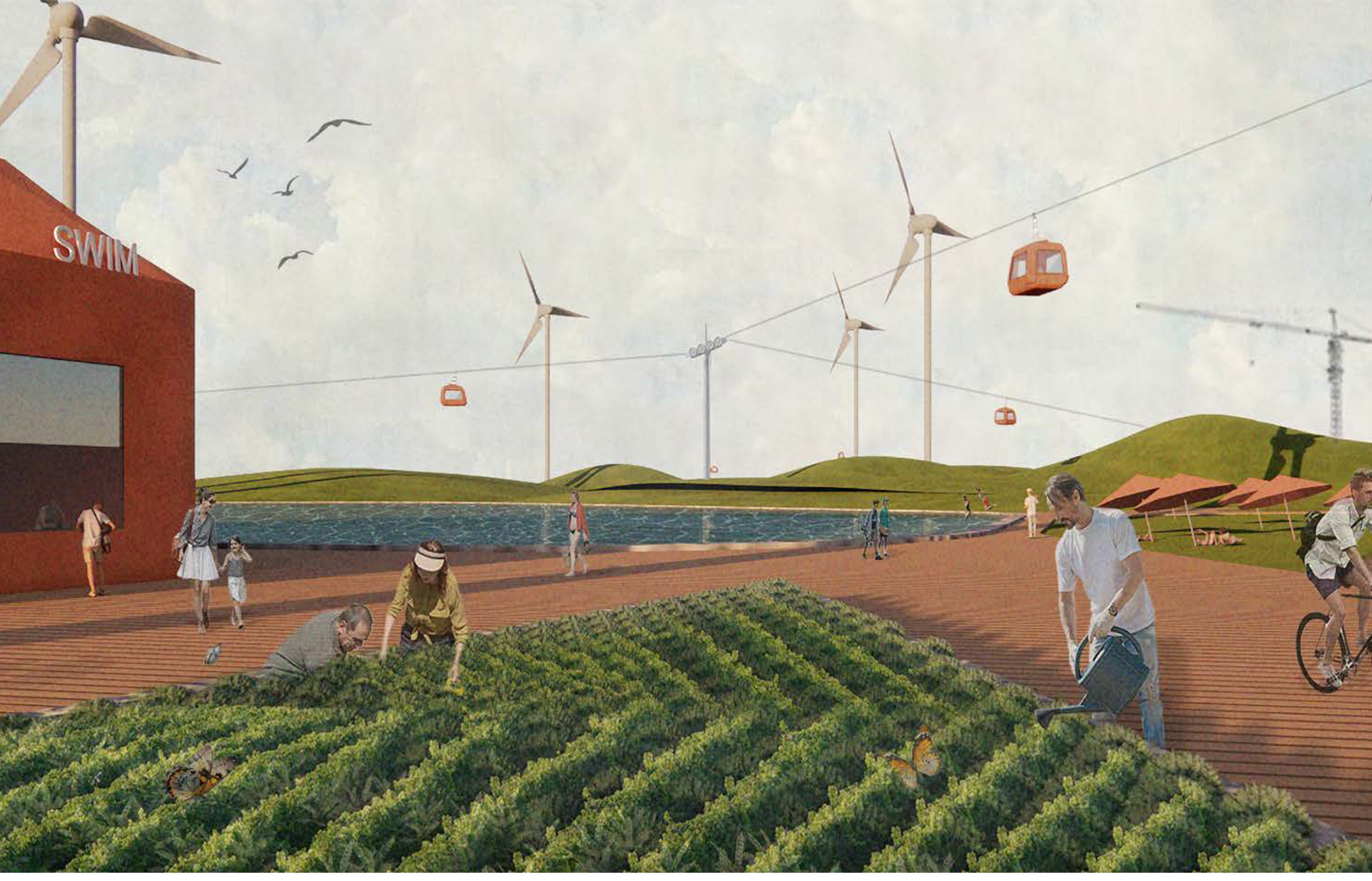 Rendered Image of Farmland