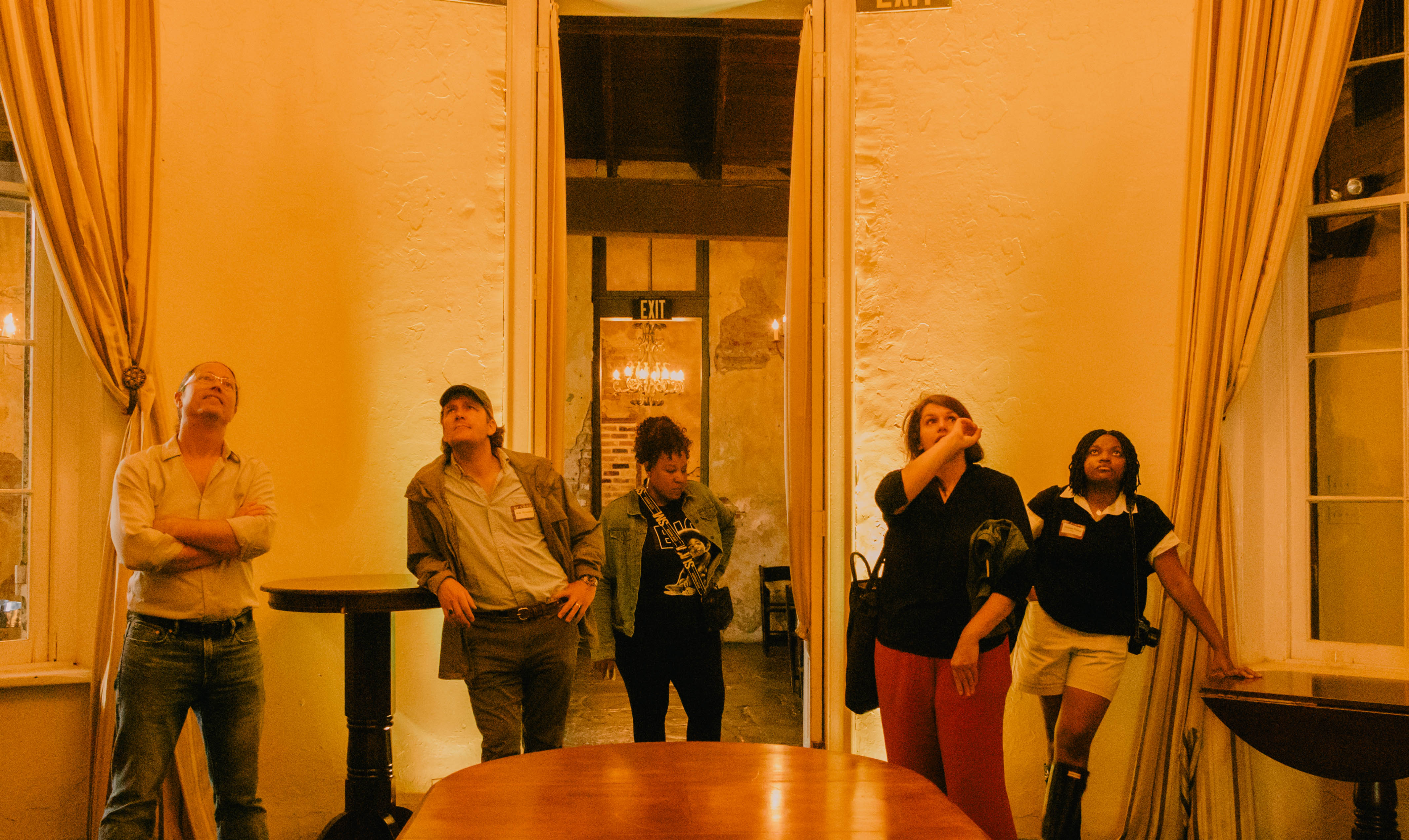 image of people touring and walking around