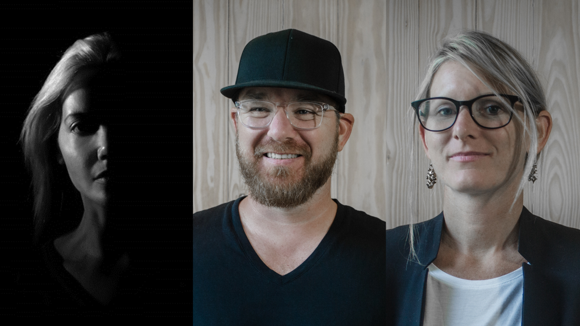 Headshots of Assia Crawford, Christopher Meyer, Shawna Meyer.