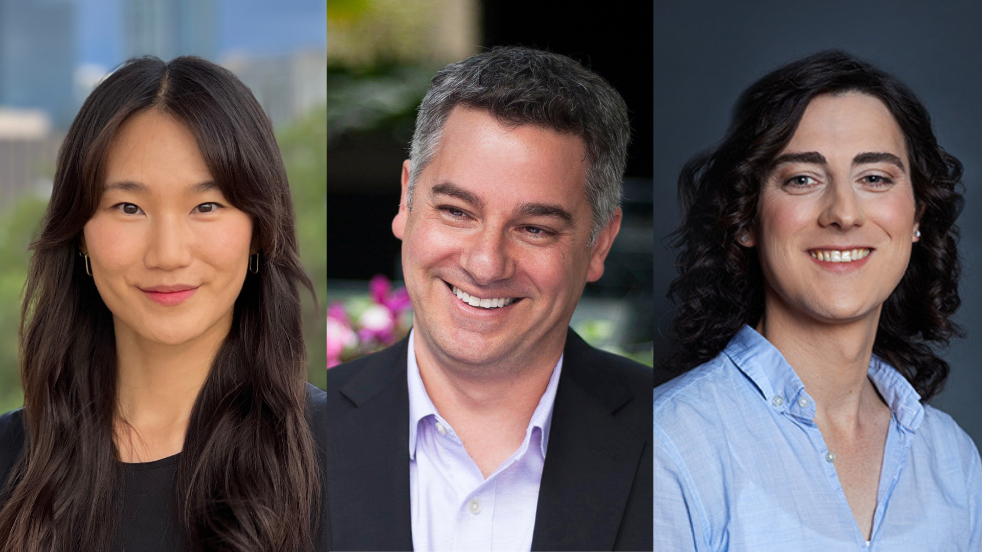 Headshots of Yeonhwa Lee, Darryl Glade, Richelle Allen.