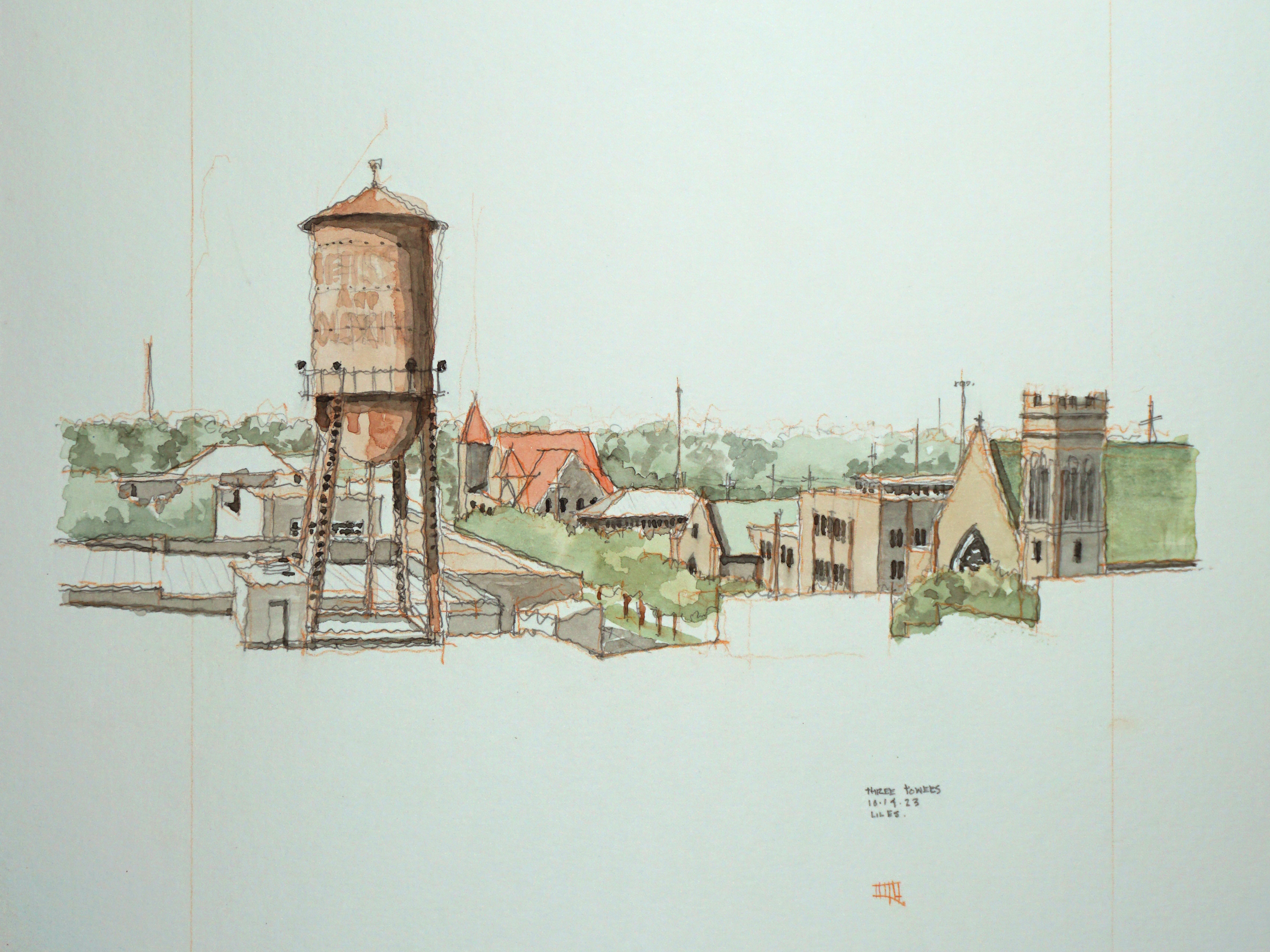 Liles Tower Painting