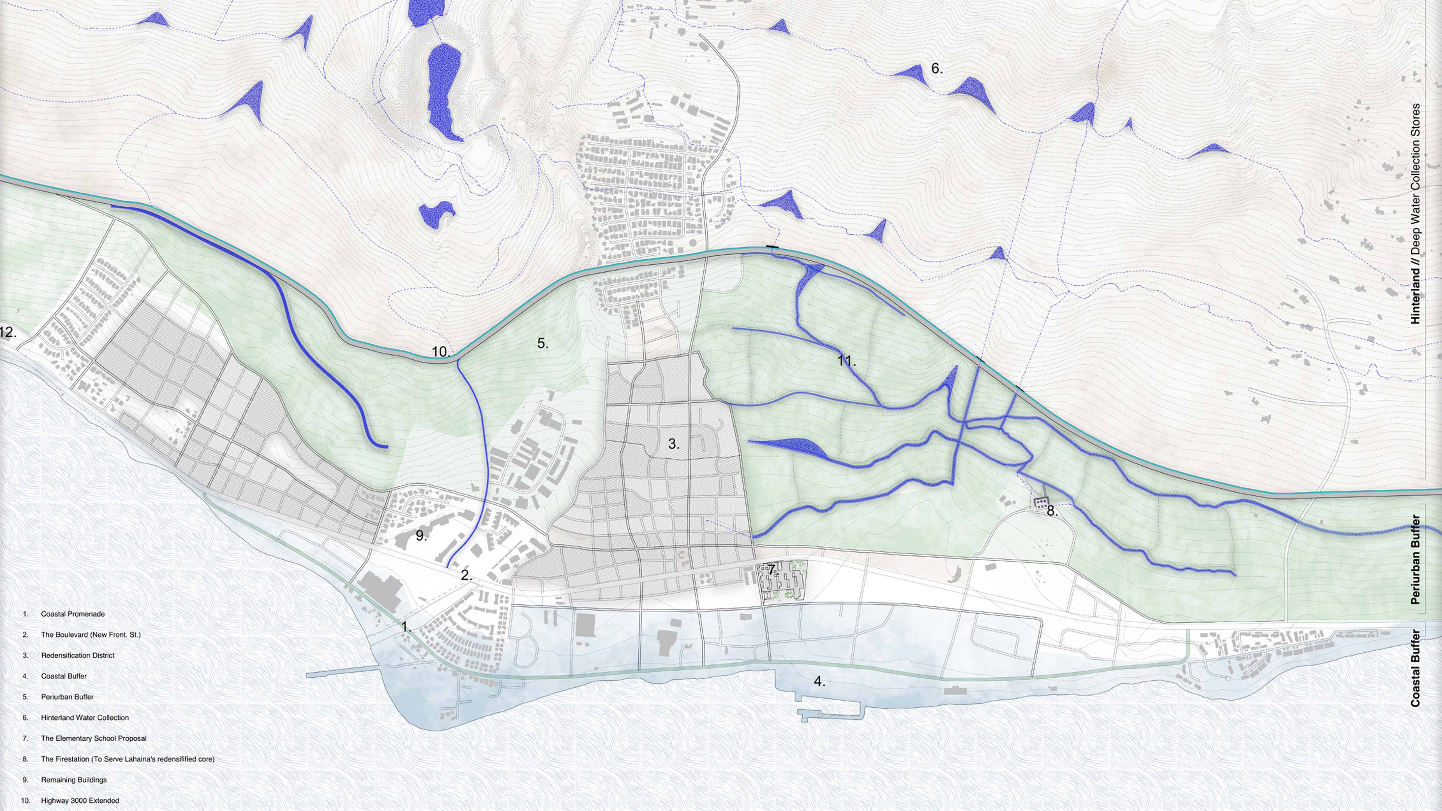 Map of community in which the proposed fire station would be built