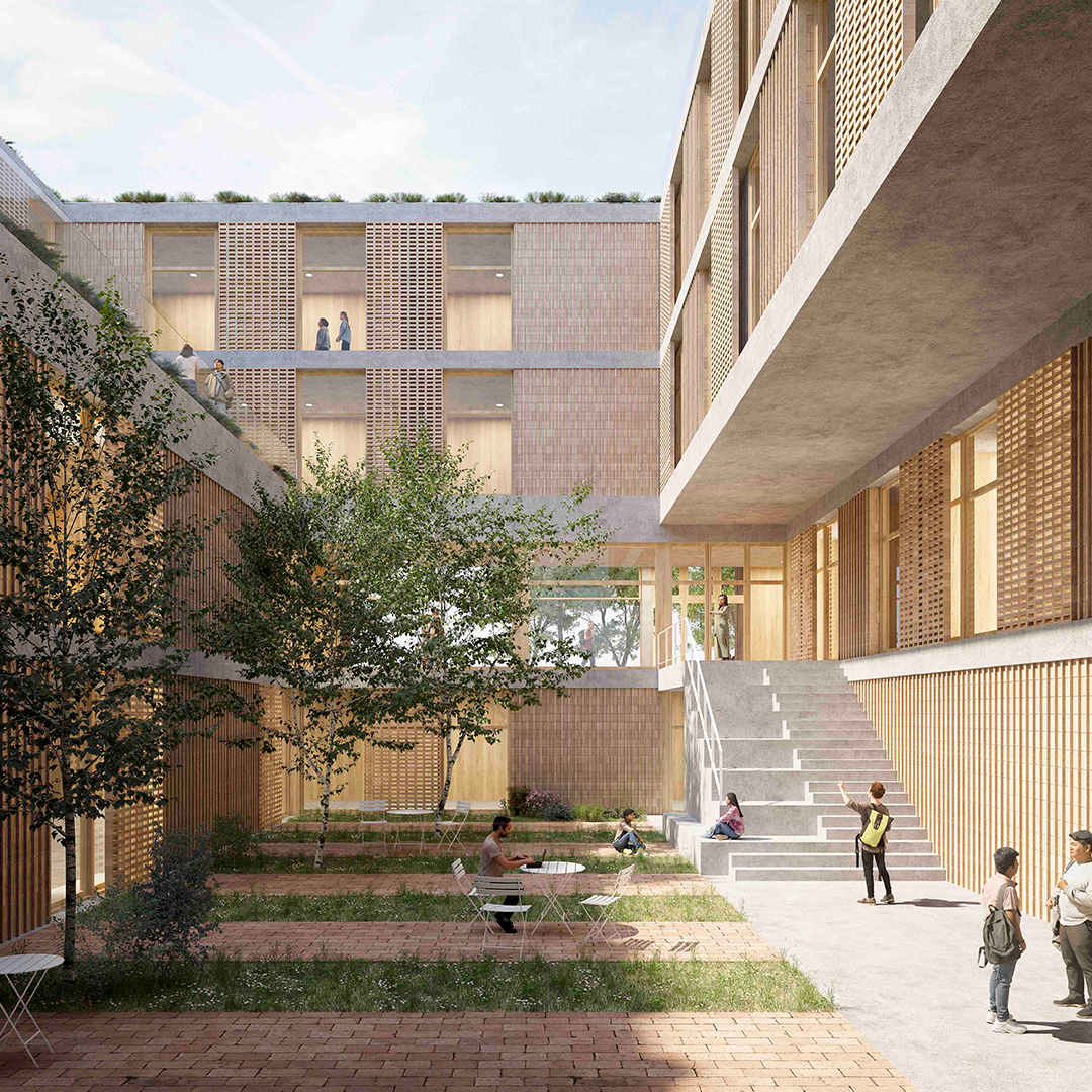 Vocational Training Building at Aragonese Technology District (DAT) in Zaragoza (Spain