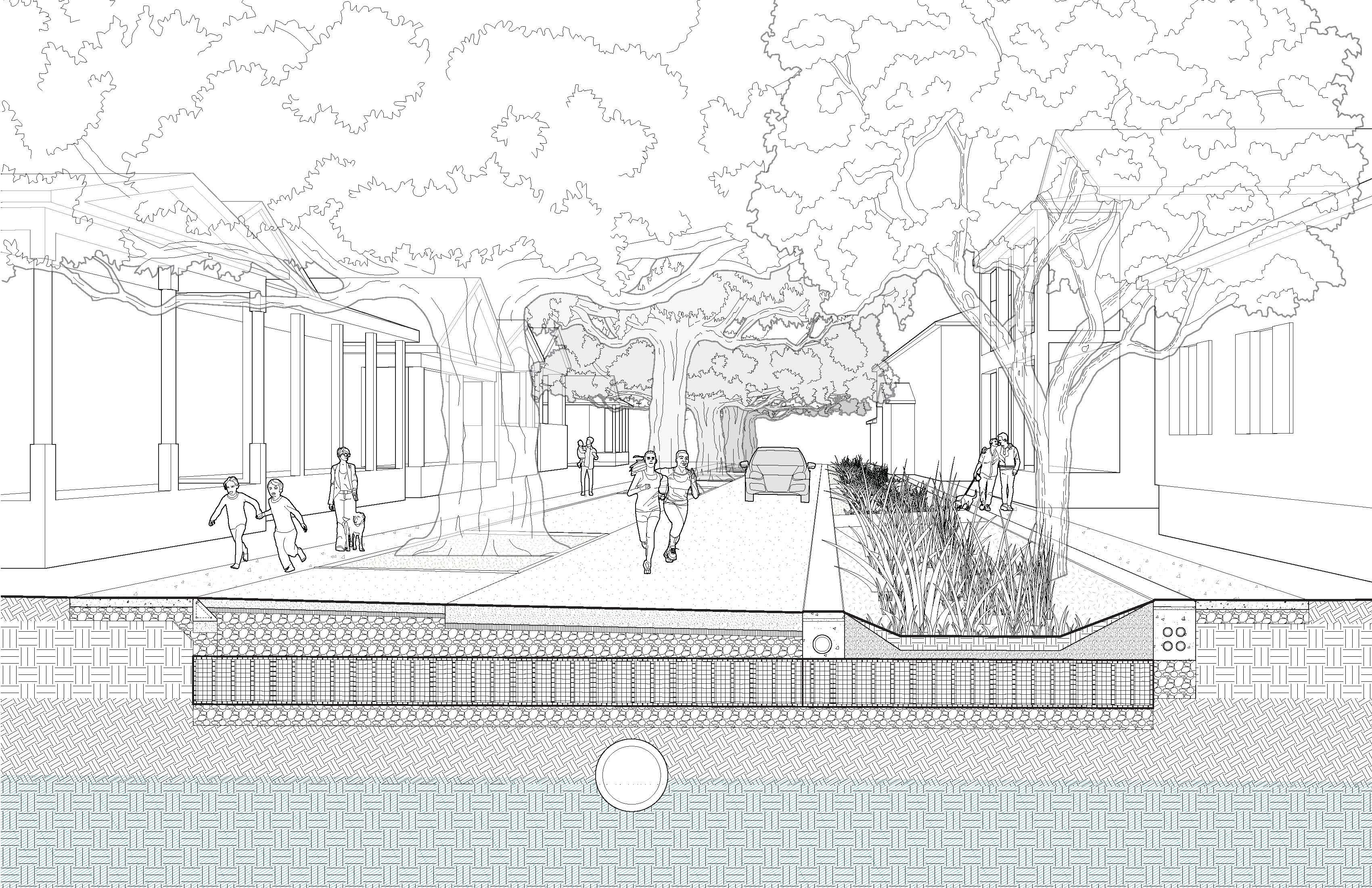 New Orleans Public Space Project Drawing