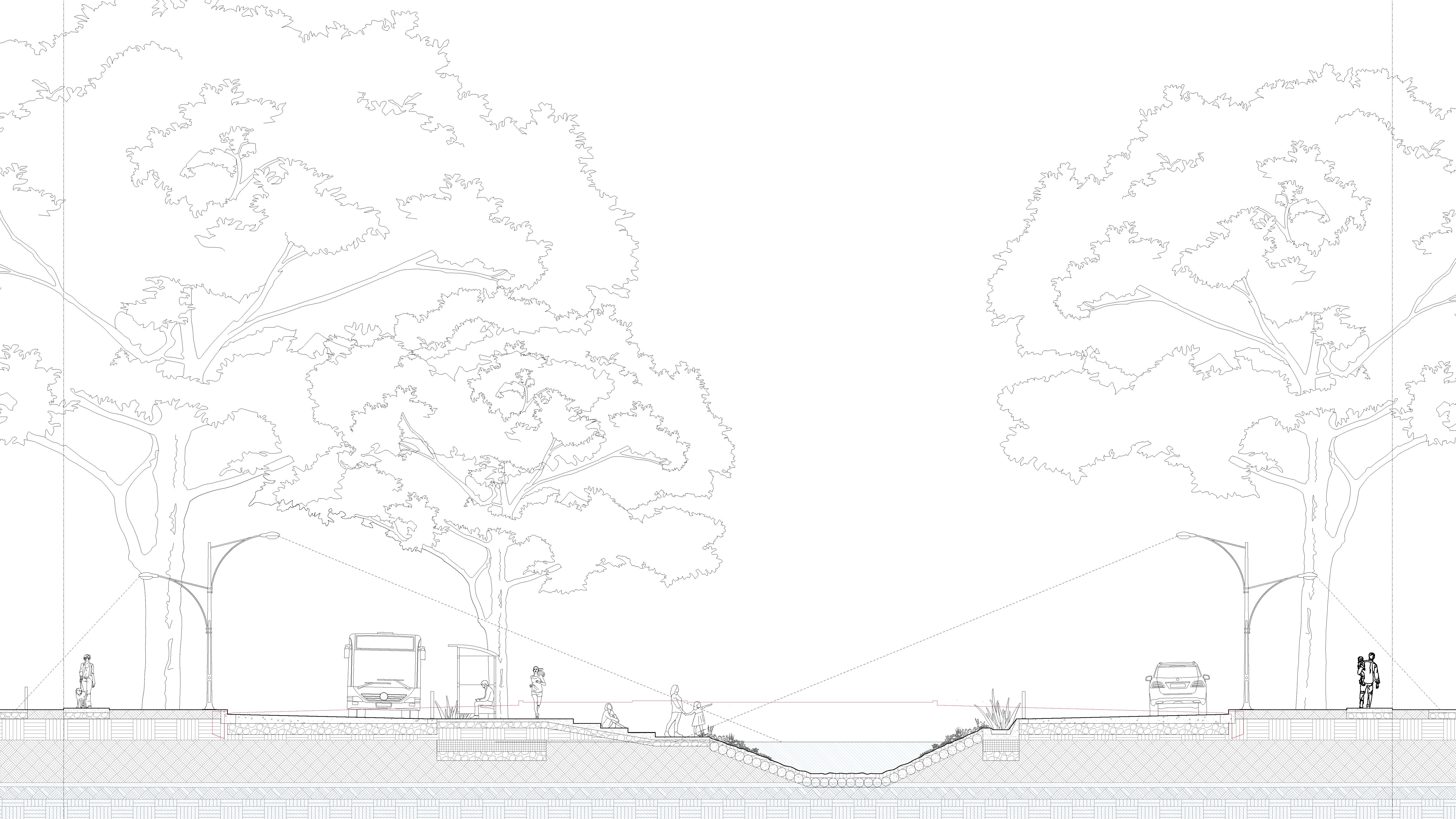 New Orleans Public Space Project Drawing