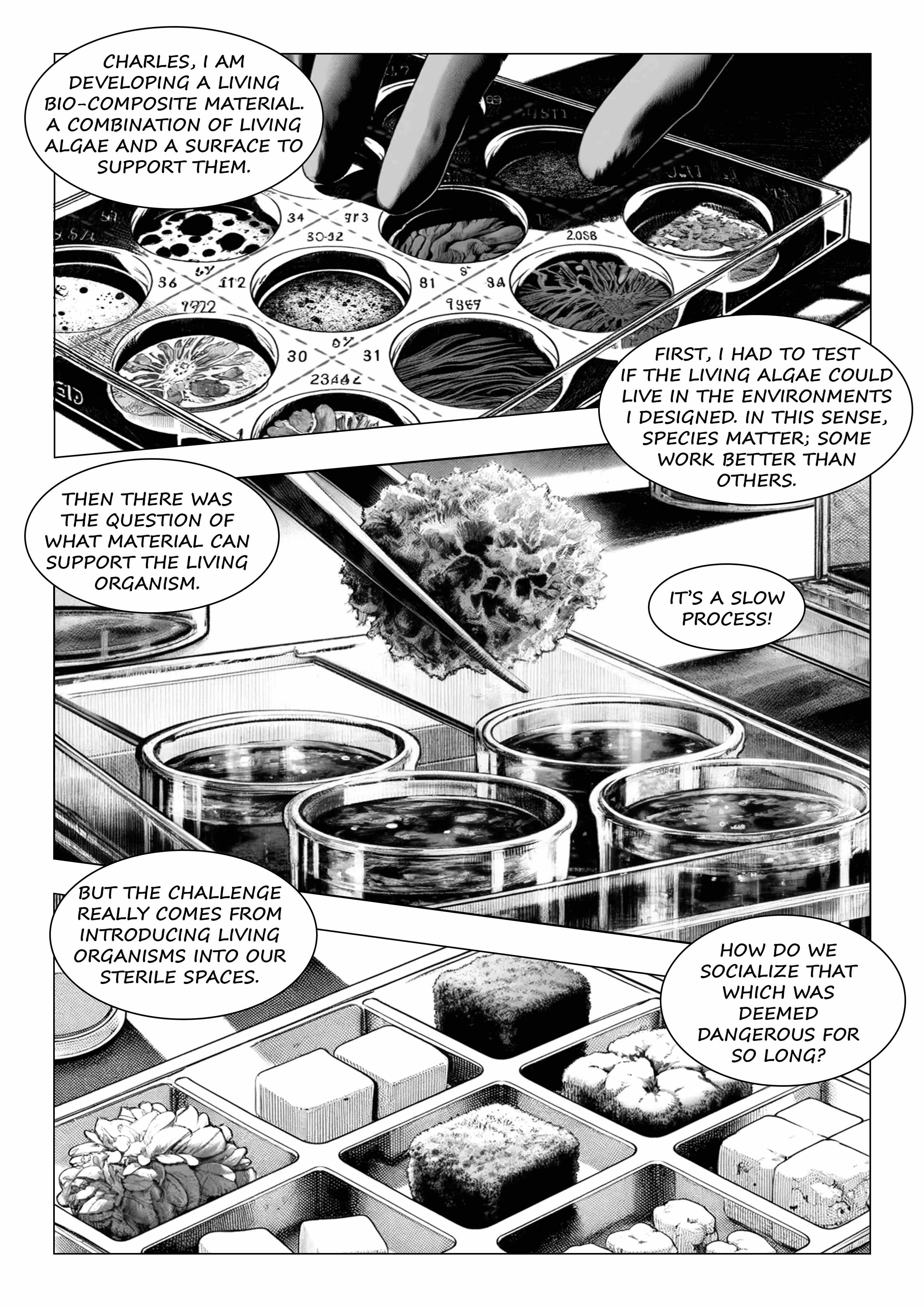 Page 21 from the Bios of Zoe Graphic Novel 