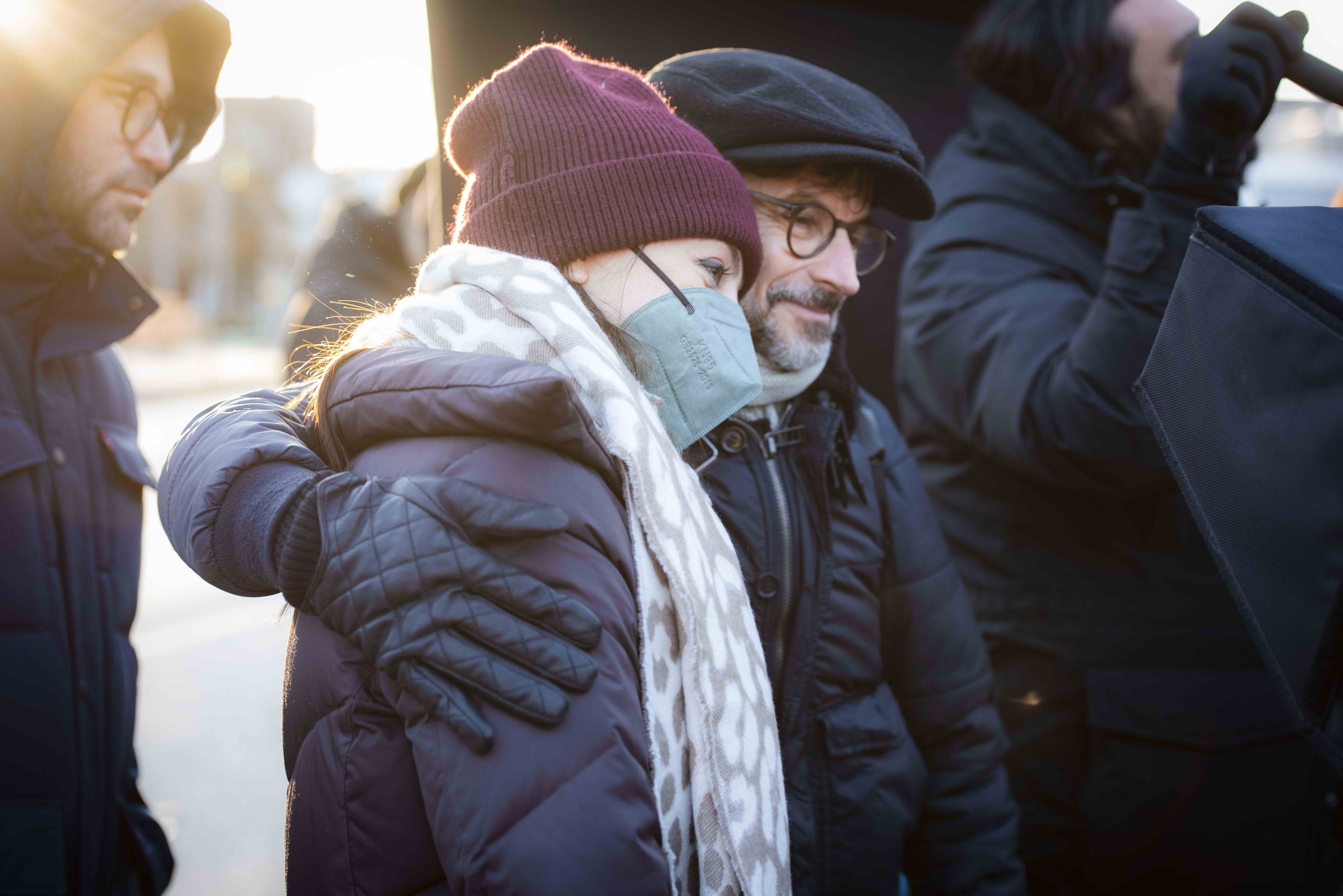 Gerchak on the set of Lost and Found in Cleveland