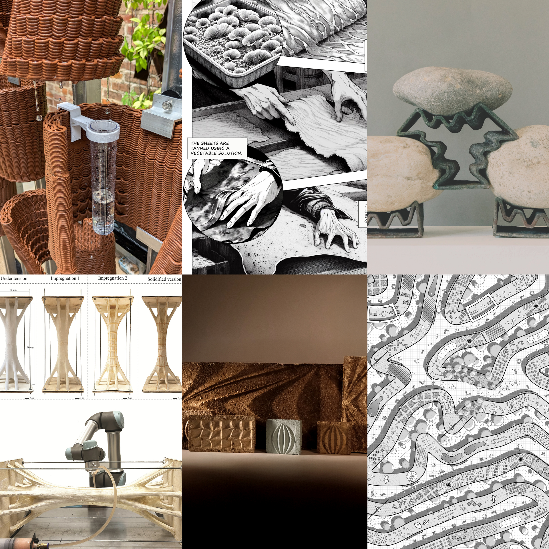 Six photos of research computation and fabrication projects by Tulane faculty and students.