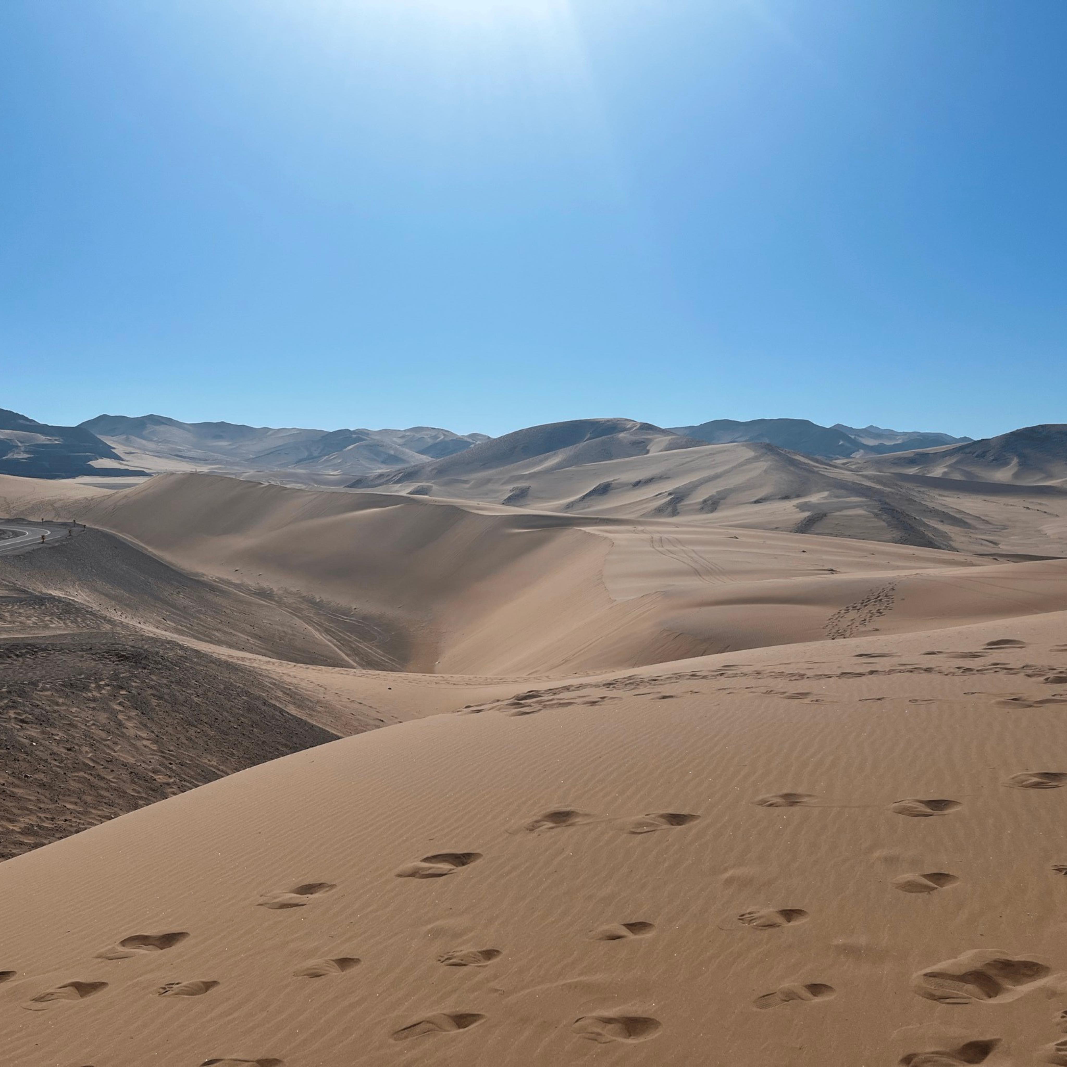 shot of the Atacama desert in Chile