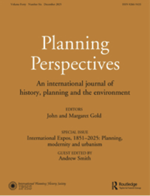 Cover of the Journal Planning Perspectives
