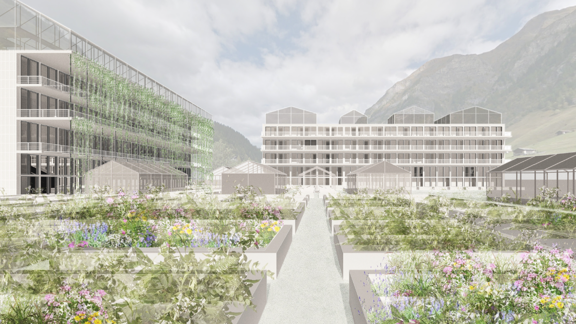 Perspective digital drawing by Asha Hokanson.