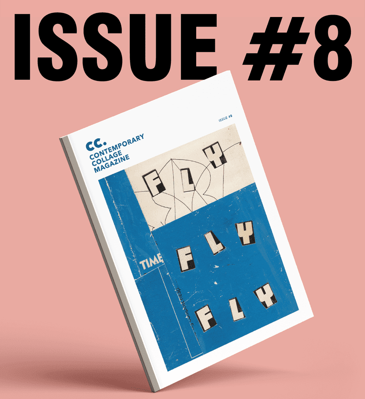 Shot of the cover of Issue 8 of Contemporary Collage Magazine